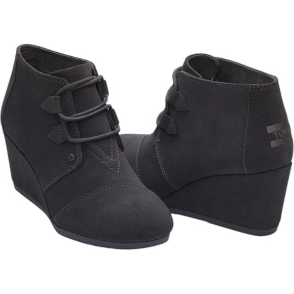 TOMS Black Kala Suede Booties - Picture 1 of 7